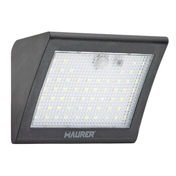 Applique Murale Solaire Led 250 Lumens Avec Capteur de Mouvement et Crépuscule IP65