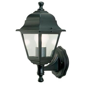 Lanterne de jardin support bas noir