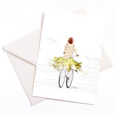 Towards the sun – card with color core and envelope | 029