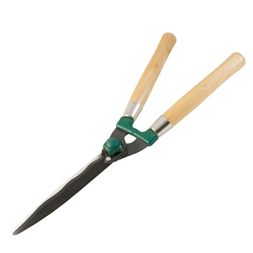 Gärtnerschere zum Beschneiden von Hecken, Holzgriff, 2 Hände, 25,4 cm.