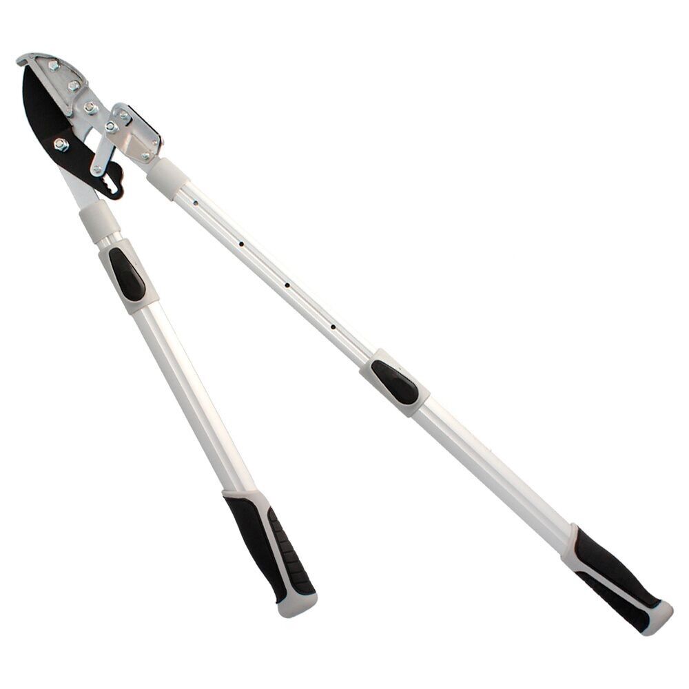 Amboss 2 Handschere zum Beschneiden. Teleskopierbar von 68 bis 95 cm. Kraftvervielfacher-Aluminiumgriff, Schliff 35 mm. TPR-Griff