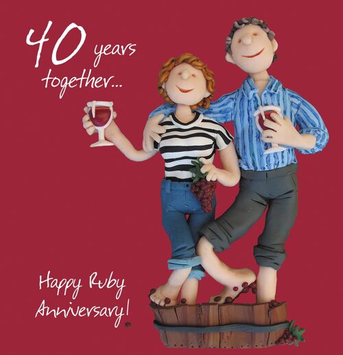 40th wedding Anniversary card