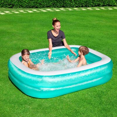 Piscina gonfiabile rettangolare 201x150x51cm.