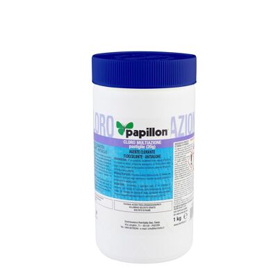 Multiaction Chlorine For Swimming Pools Tablets 20 grams.  Container 1 Kg. (Chlorination, Flocculation, Algaecide)