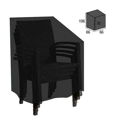 Housse de chaise empilable 66x66x76x106 cm.
