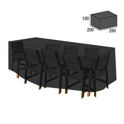 Tischdeckenhülle / Set 100x200x280 cm.
