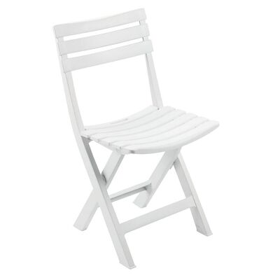 Chaise pliante en résine blanche "Birki"
