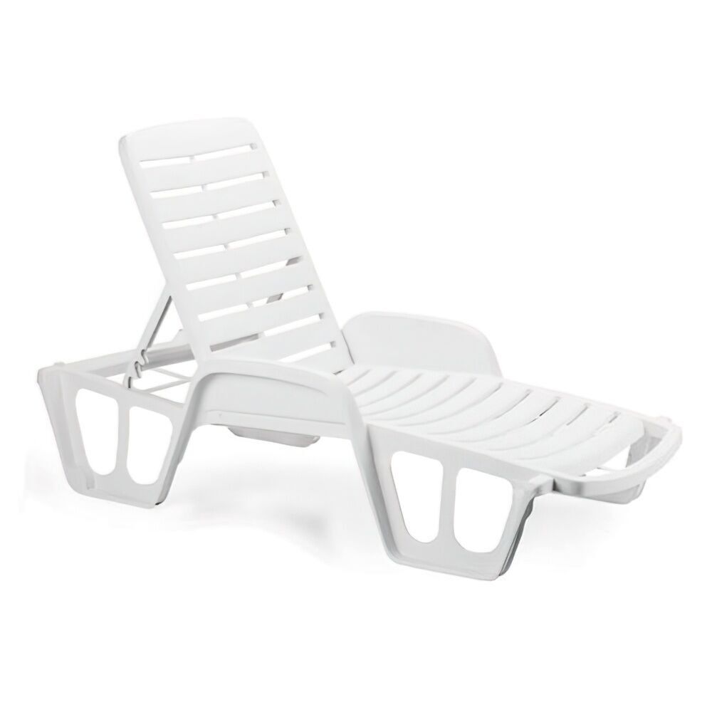 White Resin Lounger
