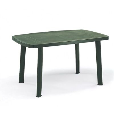 Tavolo in resina verde 140x90 cm.