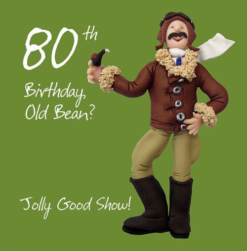 80 Jolly Good Show numbered birthday card