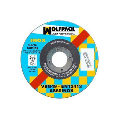 Stainless Abrasive Cutting Disc 115x1, 0x22, 2 mm.
