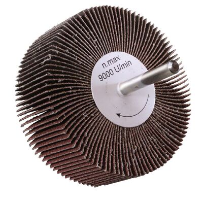 40 Grit Sanding Fan Measurement "80 x 40 mm. Flap Abrasive Disc, Thousand Leaf Wheels, Abrasive Wheels