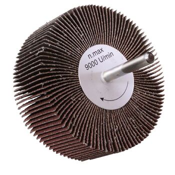 Ventilateur de ponçage grain 40, mesure "80 x 40 mm. Disque abrasif à lamelles, roues à mille feuilles, roues abrasives