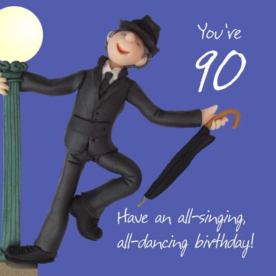 90 - Singing & Dancing nummerierte Geburtstagskarte
