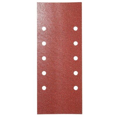 Replacement sandpaper with Velcro 115x280 mm. with 40 Grain Holes (10 Pieces)