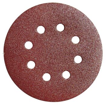 Papier abrasif de remplacement Velcro pour ponceuses excentriques disque 125 "avec trous grain 40 (10 pièces)