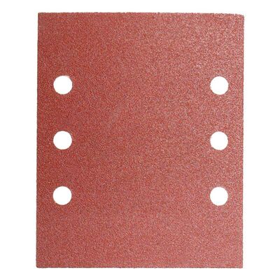 Replacement sandpaper with Velcro 114x140 mm. With 80 Grain Holes (10 Pieces)