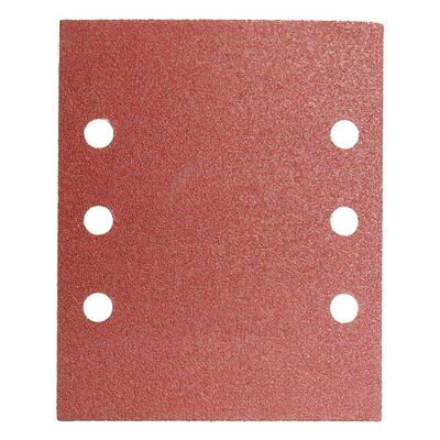 Replacement sandpaper with Velcro 114x140 mm. With Holes 120 Grain (10 Pieces)