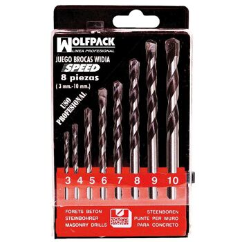 Wolfpack Speed ​​​​Professional Foret Coffret 8 Pièces