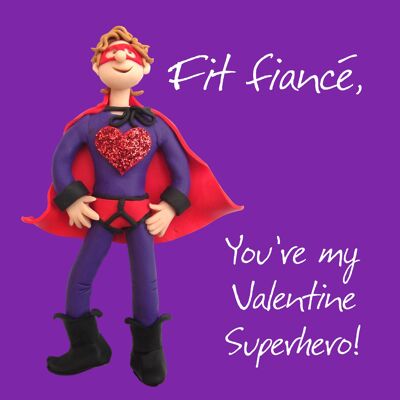 Fit Fiance - Tarjeta de San Valentín de superhéroe