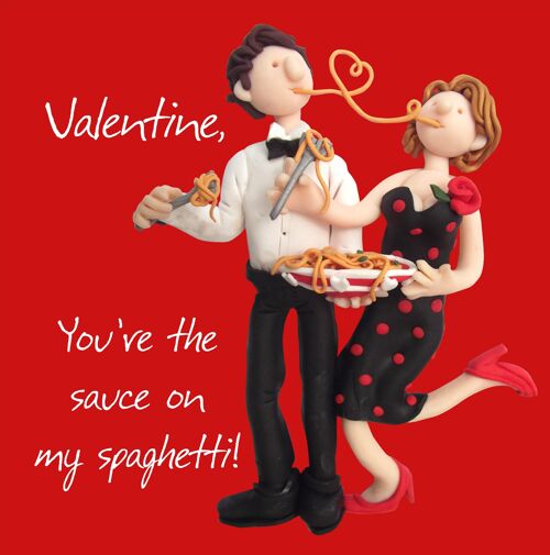 Valentine - Sauce on My Spaghetti card