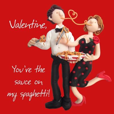 Carte Saint Valentin - Sauce sur My Spaghetti