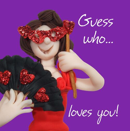 Guess Who Loves You! Valentines card