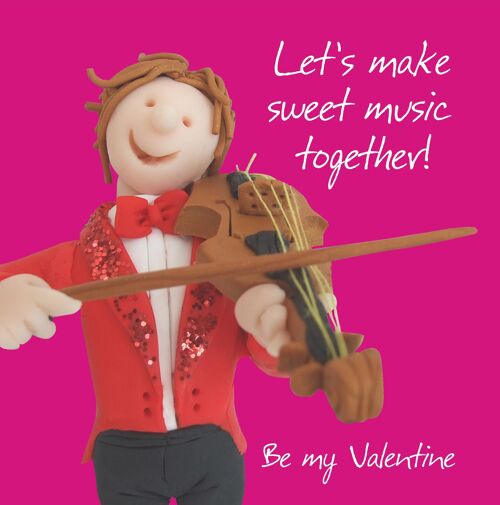 Valentine - Sweet Music card