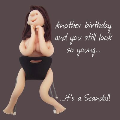 Birthday Scandal birthday card