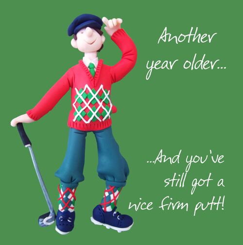 Golf birthday card - Nice Firm Putt