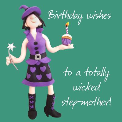 Totally Wicked Step Mother birthday card