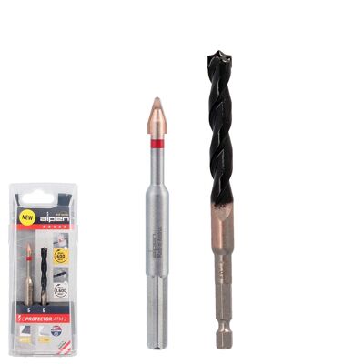Alpen Drill Bit for Very Hard Porcelain Materials "6 mm.  Kit of 2 drill bits. Without refrigeration,
