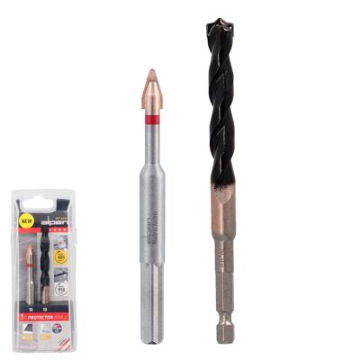 Alpen Drill Bit for Very Hard Porcelain Materials "10 mm.  Kit of 2 drill bits. Without refrigeration,