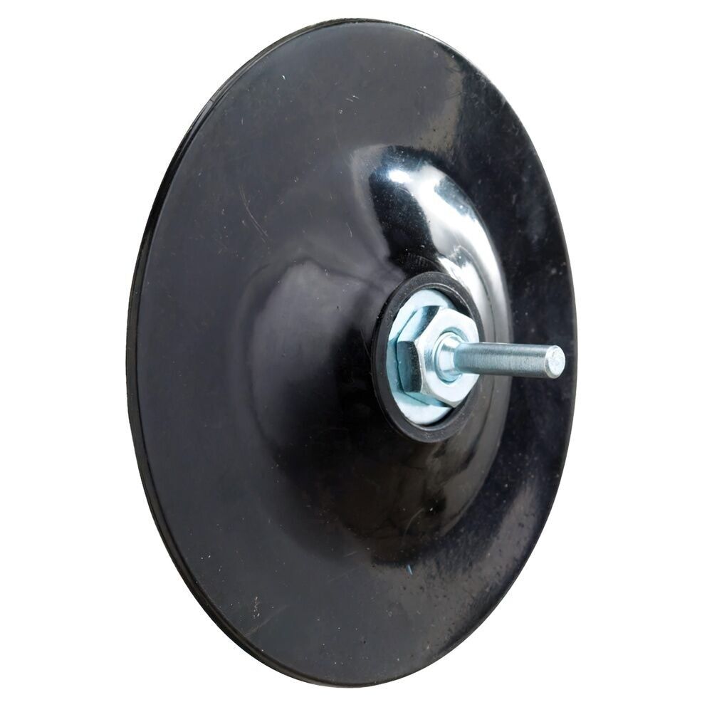 Piastra in gomma "125 mm. per trapano