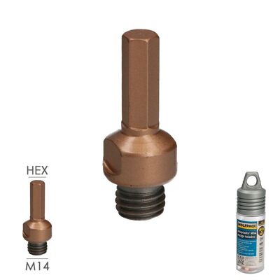 M14 Adapter To Drill Spike, Grinder To Drill Adapter