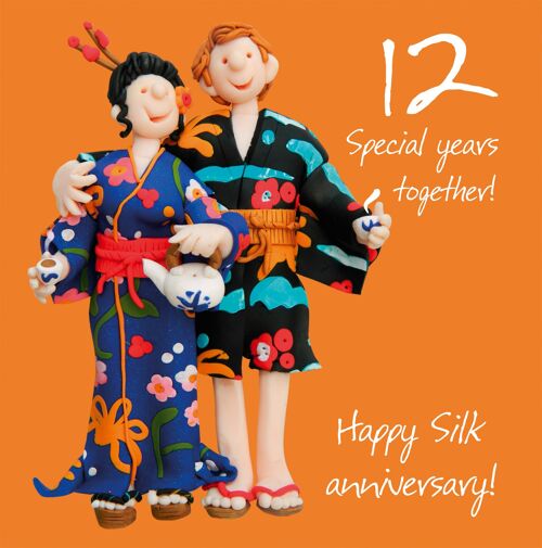 12th Anniversary - Silk card