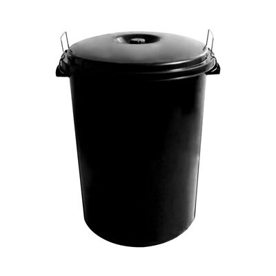 Community Plastic Trash Can With Lid 100 Liter