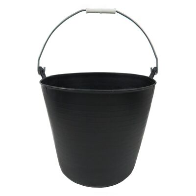 Black Plastic Basket One Handle 22 Liter