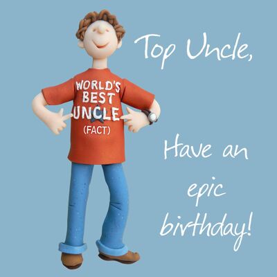 Top Uncle birthday card