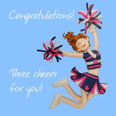 Biglietto di congratulazioni cheerleader