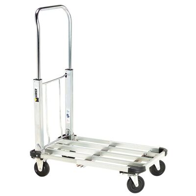 Aluminum / Steel Folding Wheelbarrow With Extendable Platform