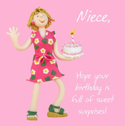 Niece - Sweet Surprises birthday card
