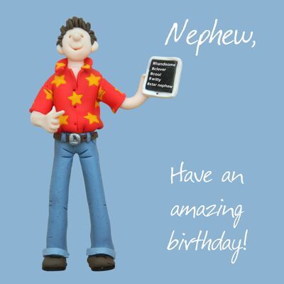 Nephew - Amazing Birthday birthday card