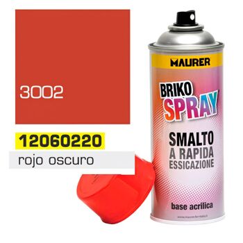 Spray de peinture rouge carmin foncé 400 ml.