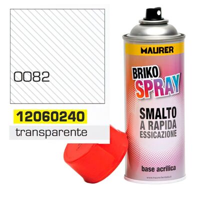 Spray de peinture brillant transparent 400 ml.