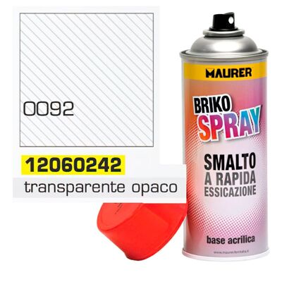 Spray de Peinture Transparent Opaque Mat 400 ml.
