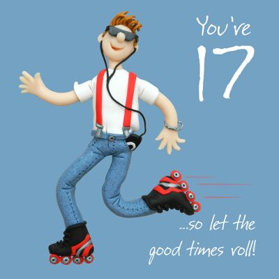 17th Good Times numbered birthday card