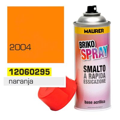 Spray de peinture orange pur 400 ml.