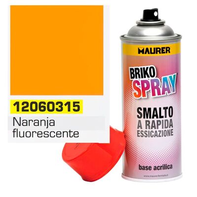 Spray de peinture orange fluo 400 ml.