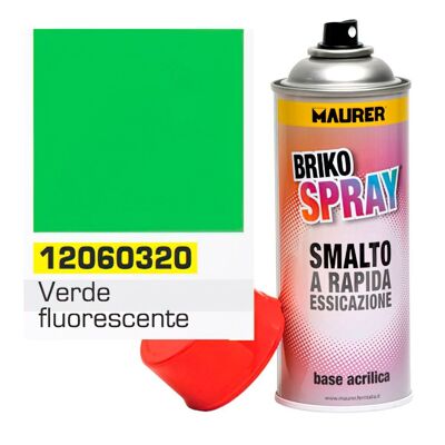 Spray de peinture vert fluo 400 ml.